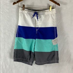 Old Navy Striped Swim Trunks Jr XL 14-16